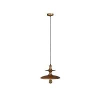 Dutchbone Hanglamp 'Cath' Mangohout, 34cm - thumbnail