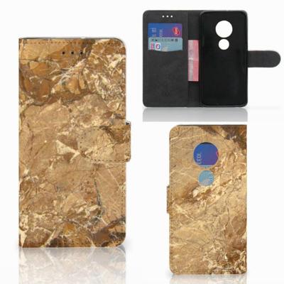 Motorola Moto G7 Play | Bookcase | Marmer Creme