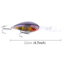 5# 12cm realistische kleuren Rock Plastic Hard lokaas vissen lokt Fishing Tackle lokaas willekeurige kleur levering - thumbnail