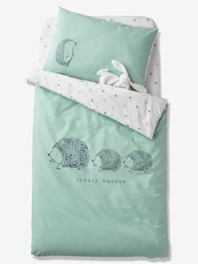 Dekbedovertrek baby bio collection LOVELY NATURE groen/ivoor