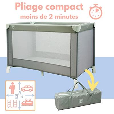 BAMBISOL reiswieg 120x60 cm - Vanaf de geboorte tot 3 maanden - Inclusief matras en draagtas