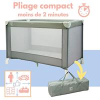 BAMBISOL reiswieg 120x60 cm - Vanaf de geboorte tot 3 maanden - Inclusief matras en draagtas - thumbnail