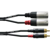 Cordial 3 m REAN XLR Male/Cinch Adapterkabel - thumbnail
