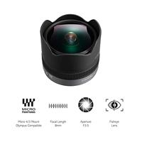 Panasonic H-F008E 8mm/f3.5 Black - thumbnail