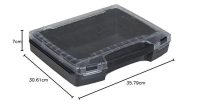 Sortimo i-BOXX 72 6100000336 Gereedschapskist (leeg) ABS Zwart (l x b x h) 367 x 316 x 72 mm