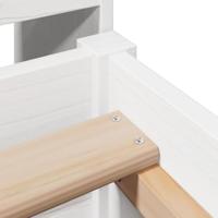 Bedframe zonder matras massief grenenhout wit 90x200 cm - thumbnail