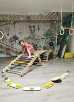 Small Foot - houten klimrek 2in1 driehoek en wandrek adventure - thumbnail