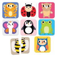 Banana Panda - on-the-go puzzel halve dieren - 16st. - thumbnail