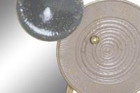 Wanddecoratie DKD Home Decor Spiegel Grijs Gouden Metaal Terra cotta Modern Cirkels (96,5 x 7 x 59 cm) - thumbnail