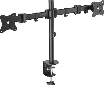 Digitus Universele dubbele monitorstandaard met klembevestiging monitorarm Digitus Universele dubbele monitorstandaard met klembevestiging monitorarm