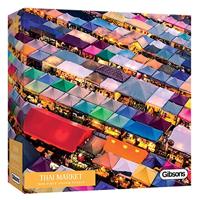 Gibsons puzzel- thaise markt - 1000 stukjes - thumbnail