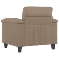 Fauteuil 60 cm kunstleer cappuccinokleurig - thumbnail