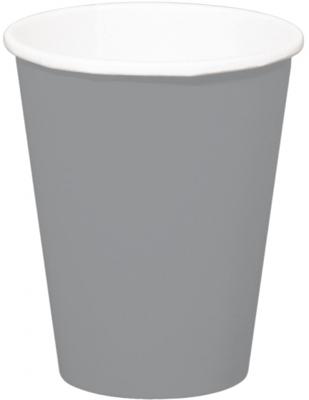 Zilverkleurige bekers 350ml (8st)