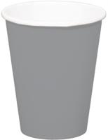 Zilverkleurige bekers 350ml (8st) - thumbnail