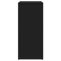 Dressoir 60x31x70 cm bewerkt hout zwart - thumbnail