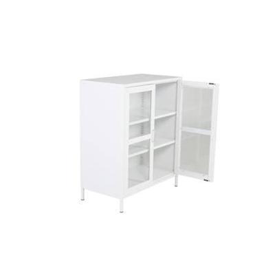 Fjôrd - Vitrinekast Wit - 97x80cm - Acero