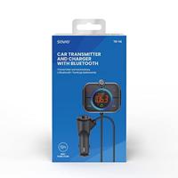 SAVIO Bluetooth Adapter Car Cigarette Lighter - FM Transmitter for Car Bluetooth - Bluetooth Adapter for Car - Car Radio Bluetooth Adapter - Radio Transmitter Car Bluetooth 5.0 - SD Card - thumbnail