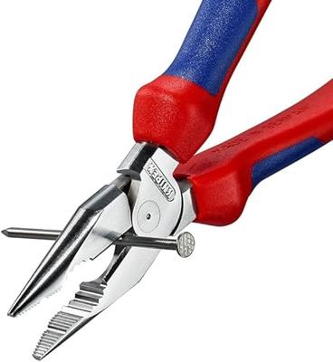 Knipex Spitse kombitang | Meer-componentengrepen | Verchroomd | Lengte 185 mm - 08 25 185 SB Knipex Spitse kombitang | Meer-componentengrepen | Verchroomd | Lengte 185 mm - 08 25 185 SB