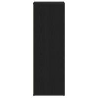 Schoenenrek 54x34x100,5 cm spaanplaat zwart eikenkleurig - thumbnail