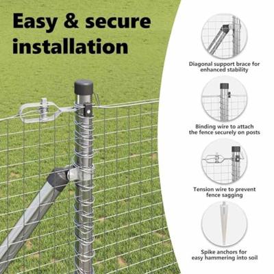 VidaXL Afrasteringspaal zilver 10 x 1,4 m (25 x 25 mm gaas) staal VidaXL Afrasteringspaal zilver 10 x 1,4 m (25 x 25 mm gaas) staal