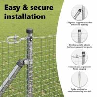 VidaXL Afrasteringspaal zilver 10 x 1,4 m (25 x 25 mm gaas) staal - thumbnail