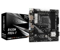 Asrock B450M Pro4-F AMD B450 Socket AM4 micro ATX - thumbnail