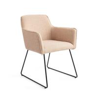 Jesper Home Eetkamerstoel 'Hofu' Slide Black, kleur Wild Walnut - thumbnail