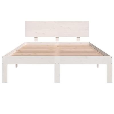 Bedframe massief hout wit 120x190 cm 4FT Small Double