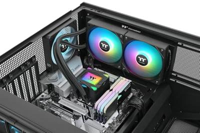 Thermaltake LA240 ARGB Sync All-In-One Liquid Cooler System Black PC-waterkoeling Thermaltake LA240 ARGB Sync All-In-One Liquid Cooler System Black PC-waterkoeling