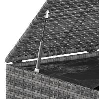 Tuinbox 145x100x103 cm polyetheen rattan grijs - thumbnail