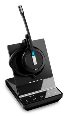 EPOS IMPACT SDW 5015 On Ear headset Draadloos, DECT Mono Zwart Noise Cancelling, Ruisonderdrukking (microfoon) Telefoon - thumbnail