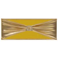 VidaXL 25 st stoellint met diamant stretch goud - thumbnail