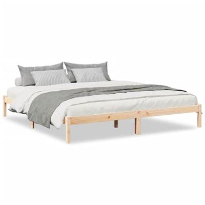 Bedframe extra lang zonder matras massief grenenhout 180x210 cm Bedframe extra lang zonder matras massief grenenhout 180x210 cm