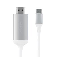Satechi ST-CHDMIS USB-C-displaykabel USB-C / HDMI Aansluitkabel HDMI-A-stekker, USB-C stekker 1.8 m Zilver 4K UHD - thumbnail