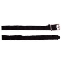 Sporenriemen nylon met gespsluiting zwart - thumbnail