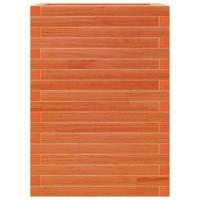 Plantenbak 50x50x68,5 cm massief grenenhout wasbruin - thumbnail