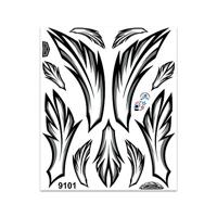 Stickerset moderne veren - thumbnail