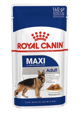 Royal Canin Maxi Adult natvoer hond (in saus) 1 doos (10 x 140 g)