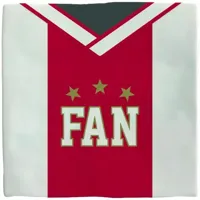 Plenty Gifts tegeltje keramiek 020 fan 10x10cm rood, wit - thumbnail