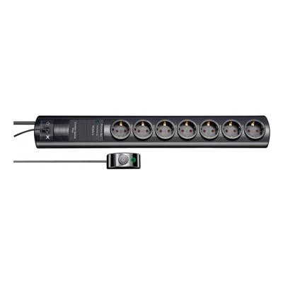 Brennenstuhl Primera-Tec Comfort Switch Plus 19.500A stekkerdoos met overspanningsbeveiliging 7-voudig zwart 2m H05VV-F 3G1,5 2 permanent, 5 Brennenstuhl Primera-Tec Comfort Switch Plus 19.500A stekkerdoos met overspanningsbeveiliging 7-voudig zwart 2m H05VV-F 3G1,5 2 permanent, 5