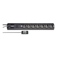 Brennenstuhl Primera-Tec Comfort Switch Plus 19.500A stekkerdoos met overspanningsbeveiliging 7-voudig zwart 2m H05VV-F 3G1,5 2 permanent, 5 - thumbnail