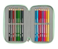 Schooletui met Accessoires Disney Princess Bloom Roze Aquamarijn 12,5 x 19,5 x 5,5 cm 37 Onderdelen - thumbnail