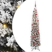 VidaXL Kunstkerstboom groen 180 cm pvc en staal en kunststof - thumbnail