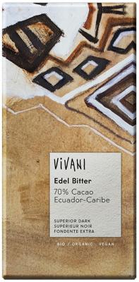 Vivani Vivani Chocolade Puur Superieur 70% Ecuador Bio (100g) Vivani Vivani Chocolade Puur Superieur 70% Ecuador Bio (100g)