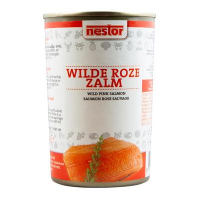 Nestor - Fancy Wilde Roze Zalm Blik - 425g Nestor - Fancy Wilde Roze Zalm Blik - 425g