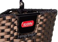 Rixen & Kaul klickfix structura plastic basket with handle - bronze - thumbnail