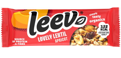 Leev Lovely lentil bar apricot bio 30 Gram