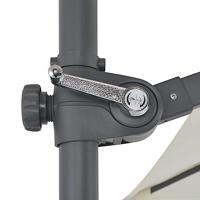 VidaXL Zweefparasol met stalen paal 250x250 cm zandkleurig - thumbnail