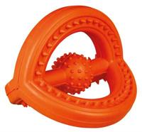 TRIXIE NATUURRUBBER TREKSPEELTJE MET GRIP ASSORTI 14X14X14 CM 2 ST - thumbnail