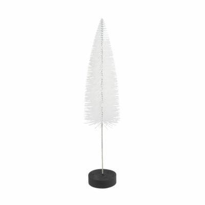 Countryfield kerstboom op voet glitter wit 30 cm | 12 stuks
